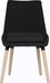 Teknik Pack of 2 Welcome Reception Chairs in Graphite with soft brushed fabric and wooden oak legs (MOQ of 2 - priced individually) - image 2