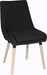 Teknik Pack of 2 Welcome Reception Chairs in Graphite with soft brushed fabric and wooden oak legs (MOQ of 2 - priced individually)