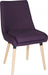 Teknik Pack of 2 Welcome Reception Chairs in Plum with soft brushed fabric and wooden oak legs (MOQ of 2 - priced individually)