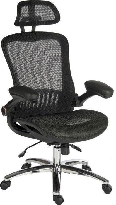Teknik Harmony Executive Mesh High Backrest Chair with Adjustable Armrests and Chrome Base - image 2