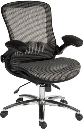 Teknik Harmony Executive Mesh High Backrest Chair with adjustable armrests and chrome base. - image 3