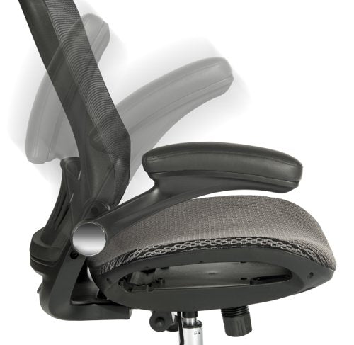 Teknik Harmony Executive Mesh High Backrest Chair with adjustable armrests and chrome base. - image 5
