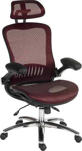 Teknik Harmony Executive Mesh High Backrest Chair with adjustable armrests and chrome base.
