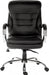 Teknik Goliath Light Executive Black Leather Faced Office Chair with Matching Padded Armrests and 150kg Rated Gas Lift - image 2