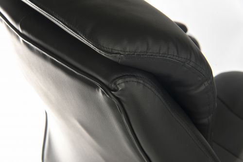 Teknik Goliath Light Executive Black Leather Faced Office Chair with Matching Padded Armrests and 150kg Rated Gas Lift - image 5