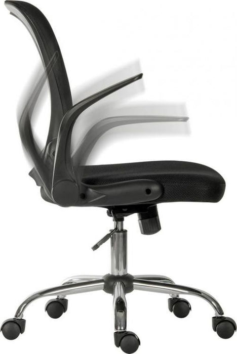 Teknik Flip Mesh Executive chair in Black with Fixed Aerated Mesh Backrest and Flip up Armrests - image 5