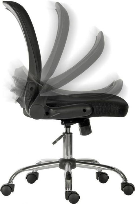 Teknik Flip Mesh Executive chair in Black with Fixed Aerated Mesh Backrest and Flip up Armrests - image 6