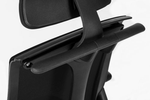 Teknik Rapport Mesh Luxury Curved Executive Chair in Black with Removable Headrest and Height Adjustable Arms - image 4