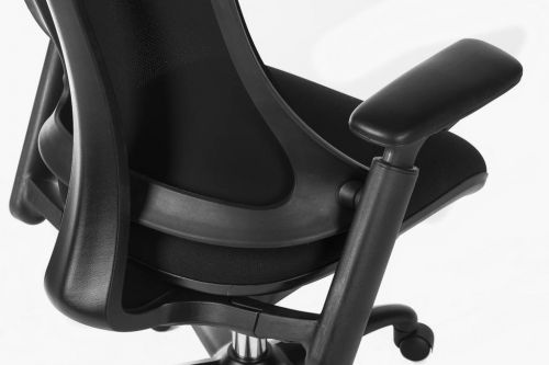 Teknik Rapport Mesh Luxury Curved Executive Chair in Black with Removable Headrest and Height Adjustable Arms - image 5