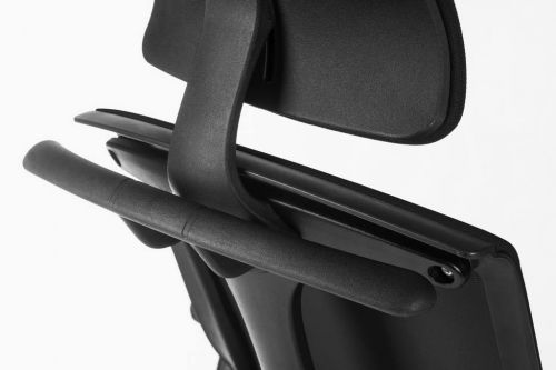Teknik Rapport Mesh Luxury Curved Executive Chair in Black with Removable Headrest and Height Adjustable Arms - image 6