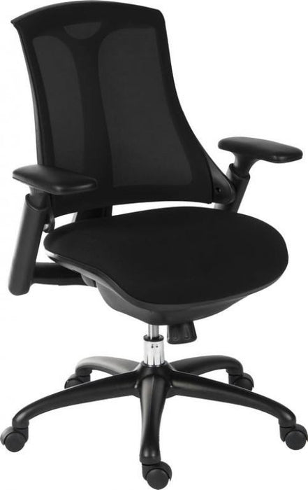 Teknik Rapport Mesh Luxury Curved Executive Chair in Black with Removable Headrest and Height Adjustable Arms - image 9