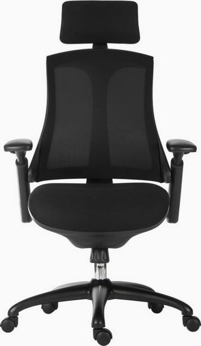 Teknik Rapport Mesh Luxury Curved Executive Chair in Black with Removable Headrest and Height Adjustable Arms - image 14