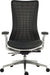 Teknik Quantum White Executive Chair Breathable Mesh Backrest Multi-Adjustable Padded Armrests