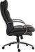 Teknik Samson Heavy duty black leather look executive chair with matching padded armrests and sturdy nylon base. - image 3