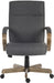 Teknik Grayson Fabric Grey Chair with driftwood effect arms and matching five star base - image 2