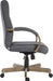 Teknik Grayson Fabric Grey Chair with driftwood effect arms and matching five star base - image 3