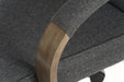 Teknik Grayson Fabric Grey Chair with driftwood effect arms and matching five star base - image 6
