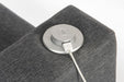 Teknik Left Hand Specific Cube Modular Reception chair arm in Grey fabric with inbuilt discreet USB port - image 5