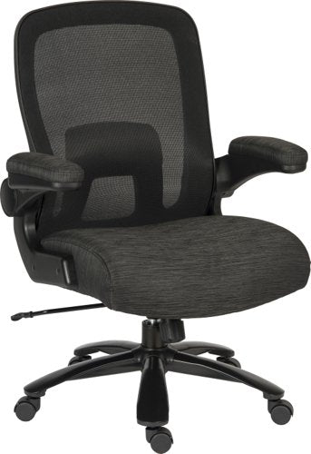 Teknik Hercules Heavy Duty Executive chair with mesh backrest flip up arms and rated to 35 stone - image 2