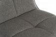 Teknik Spin Barstool with grey fabric upholstery and light wood effect legs - image 6