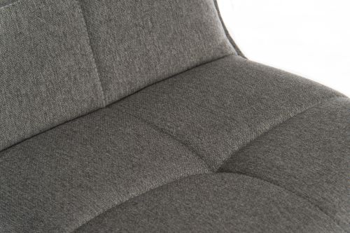 Teknik Spin Barstool with grey fabric upholstery and light wood effect legs - image 6
