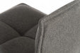Teknik Spin Barstool with grey fabric upholstery and light wood effect legs - image 7