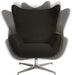 Teknik Fjord Nest chair in Carbon with high curving back Mainline Plus fabric - image 10