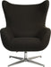 Teknik Fjord Nest chair in Carbon with high curving back Mainline Plus fabric - image 3