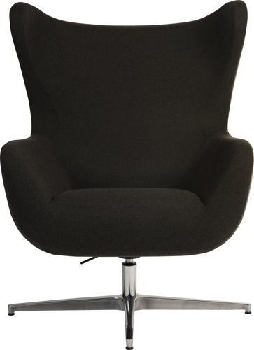 Teknik Fjord Nest chair in Carbon with high curving back Mainline Plus fabric - image 4