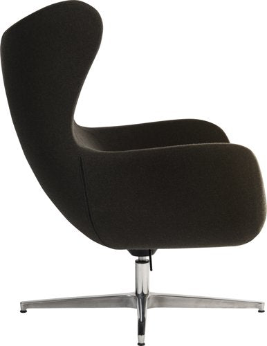 Teknik Fjord Nest chair in Carbon with high curving back Mainline Plus fabric - image 5