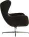 Teknik Fjord Nest chair in Carbon with high curving back Mainline Plus fabric - image 5