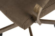 Teknik Glencoe Executive armchair in a suede effect finish with matching padded armrests and a driftwood effect wooden arms and base - image 5