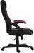 Teknik Kyoto Gaming chair in Pink PU & PVC covered contrasting materials with fixed padded arms, racing style backrest design - image 3