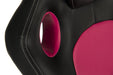 Teknik Kyoto Gaming chair in Pink PU & PVC covered contrasting materials with fixed padded arms, racing style backrest design - image 5