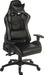 Teknik Yokohama Gaming chair in Black PU with height adjustable padded arms, racing style backrest design