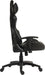 Teknik Yokohama Gaming chair in Black PU with height adjustable padded arms, racing style backrest design - image 3