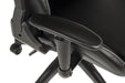 Teknik Yokohama Gaming chair in Black PU with height adjustable padded arms, racing style backrest design - image 9