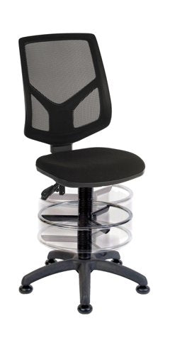 Teknik Vanguard Twin Lever Mesh Back Executive Task Operator Office Chair Height Adjustable Height Drafting Kit Black - image 3