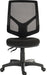 Teknik Vanguard Executive mesh back and black fabric seat accepts optional armrests - image 2