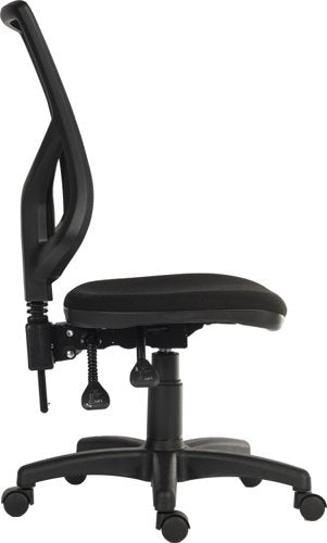 Teknik Vanguard Executive mesh back and black fabric seat accepts optional armrests - image 3