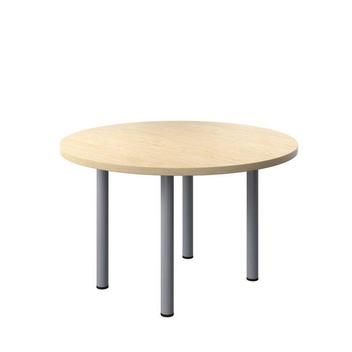 One Fraction Plus Circular Meeting Table 1200 Maple