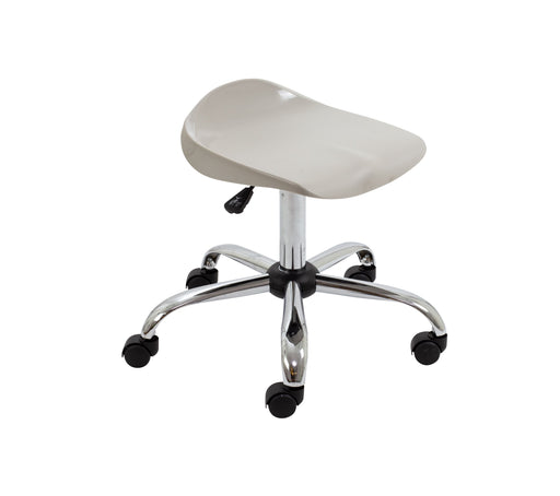 Titan Swivel Senior Stool Grey Castors