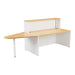 Reception Unit With Extension 1600 White Nova Oak