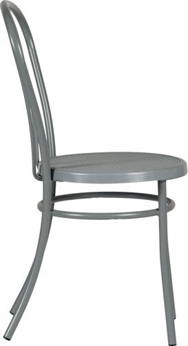 Teknik Urban Bistro Chair in Dove Grey with stylish painted metal frame and dove grey coloured seat (MOQ of 4 - priced individually) - image 3