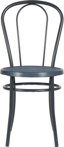 Teknik Urban Bistro Chair in Slate Blue with stylish painted metal frame and slate blue coloured seat (MOQ of 4 - priced individually) - image 2