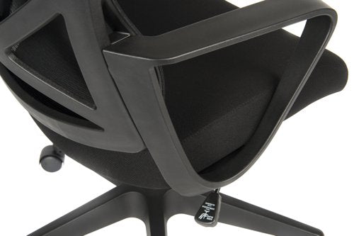 Teknik Contour Contemporary Mesh Executive chair lumbar curved aerated back, breathable mesh seat and sturdy fixed armrests - image 11
