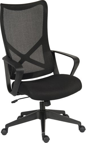 Teknik Contour Contemporary Mesh Executive chair lumbar curved aerated back, breathable mesh seat and sturdy fixed armrests - image 8
