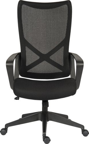 Teknik Contour Contemporary Mesh Executive chair lumbar curved aerated back, breathable mesh seat and sturdy fixed armrests - image 9
