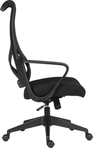 Teknik Contour Contemporary Mesh Executive chair lumbar curved aerated back, breathable mesh seat and sturdy fixed armrests - image 10