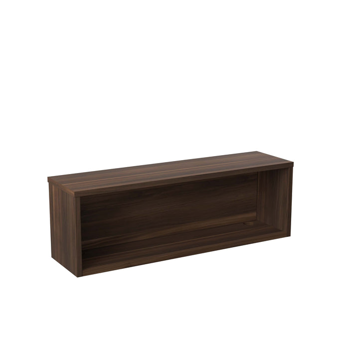 Reception Modular 1200W Straight Hutch Unit Dark Walnut